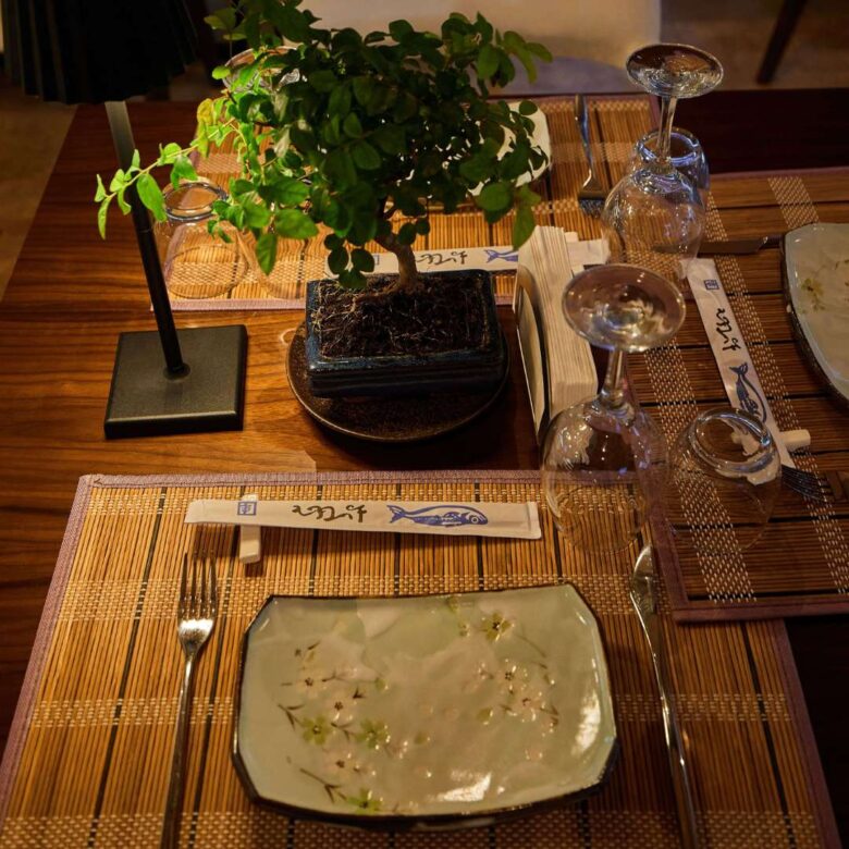 hakucho table setting asian