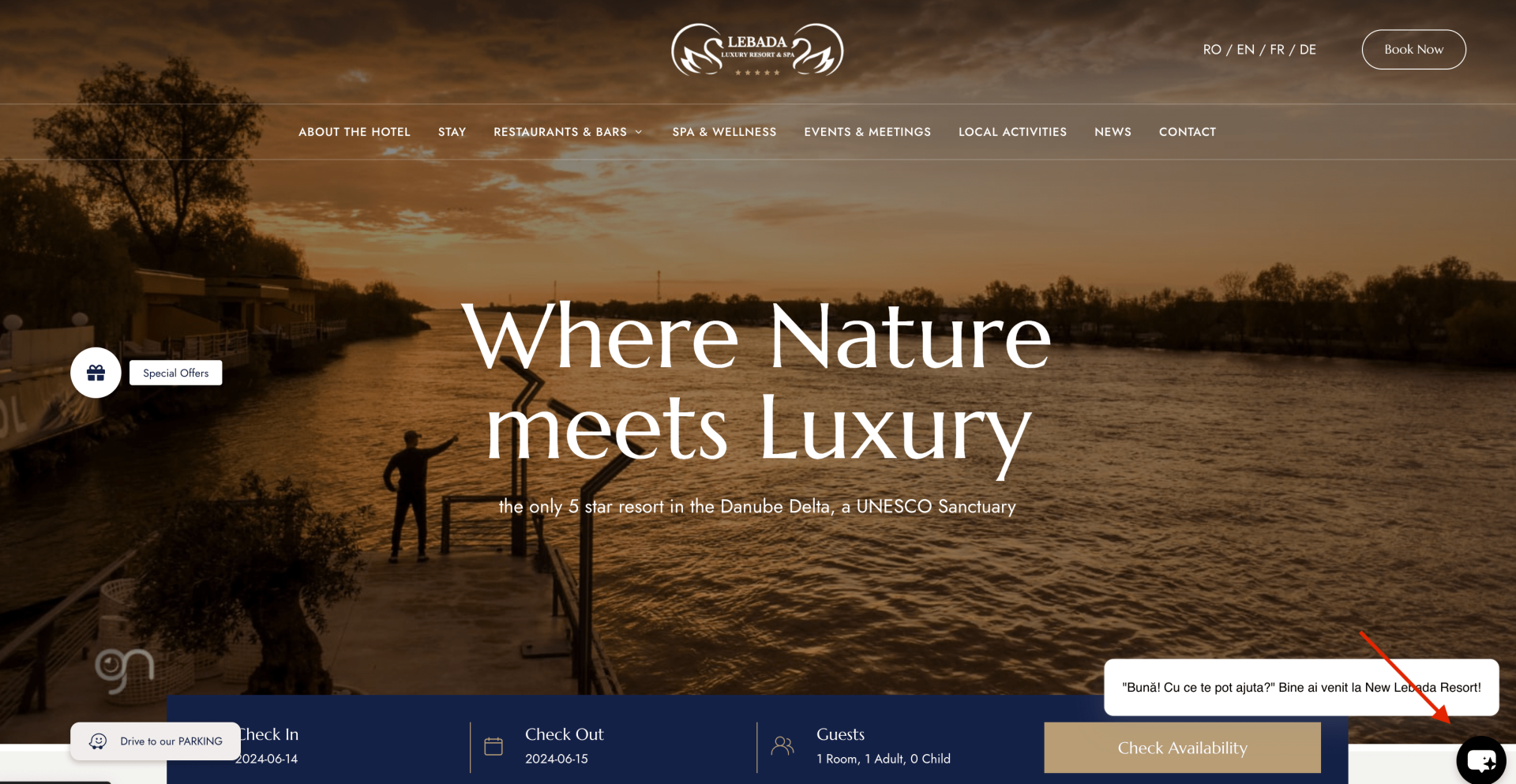 The intelligent chatbot awaits you - Lebada Luxury Resort & SPA