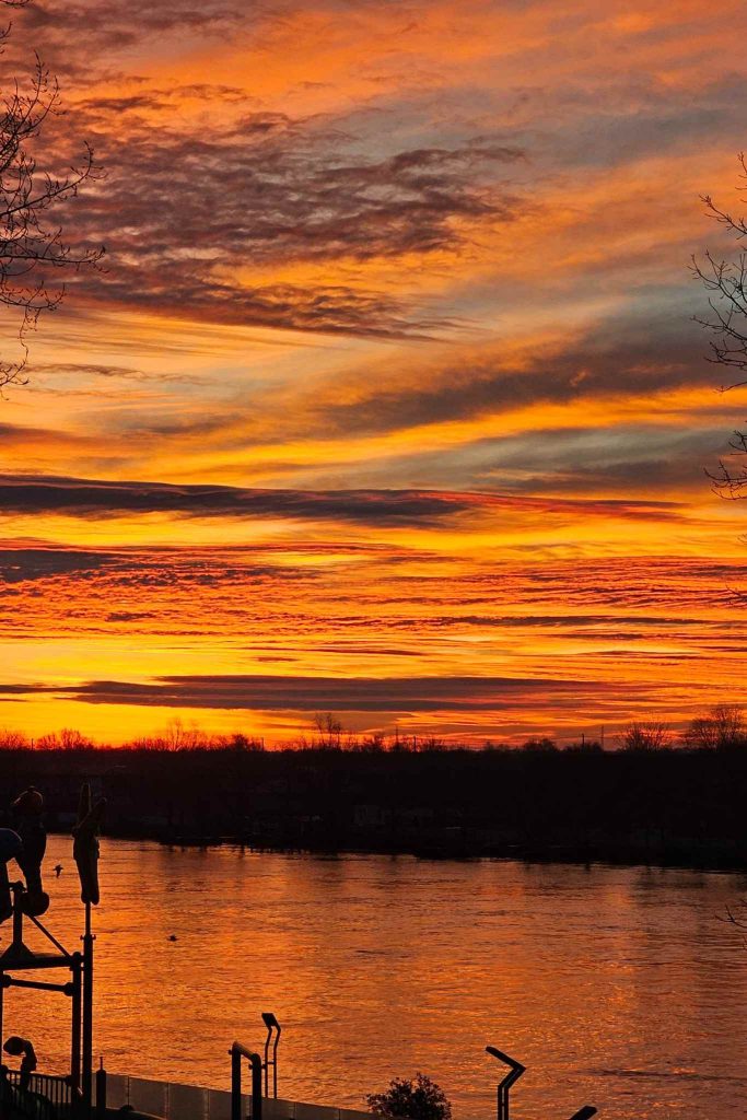 winter time danube delta