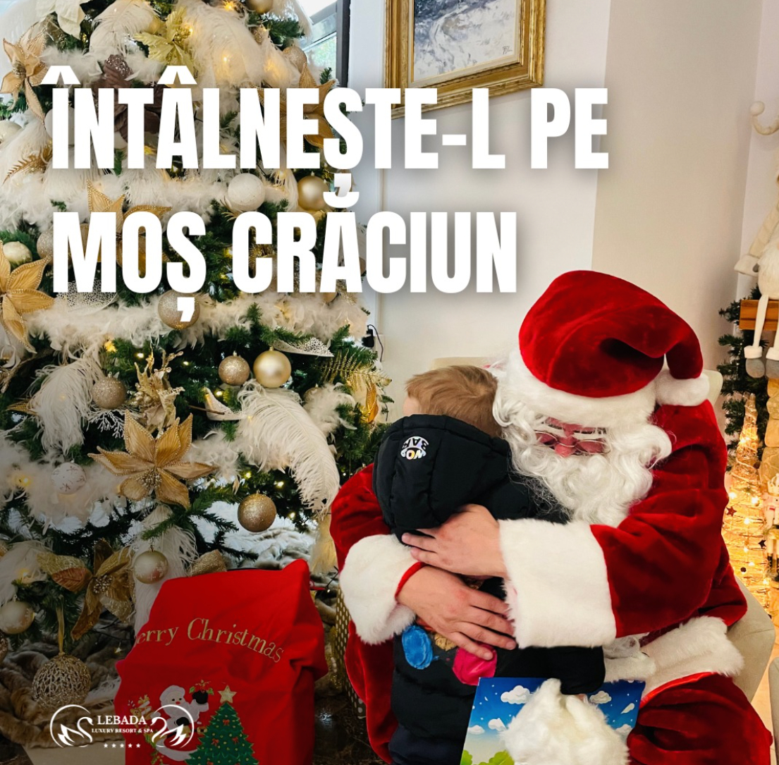 Moș Crăciun la Lebăda Luxury Resort în Delta Dunării